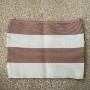 Striped tube top